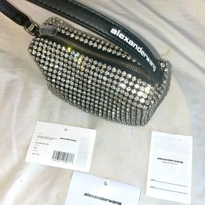 Alexander Wang Wangloc Rhinestone pouch bag